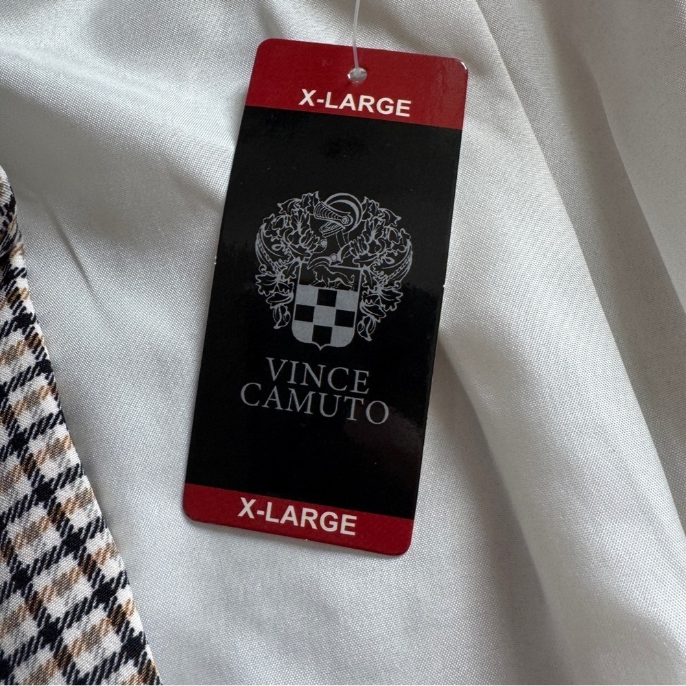 Vince Camuto Check Notched-Collar Single-Button Blazer Jacket XL V362948V NWT - Picture 12 of 14